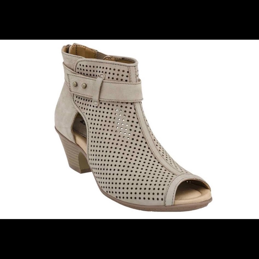 Earth Womens Intrepid Peep Toe Casual Bootie